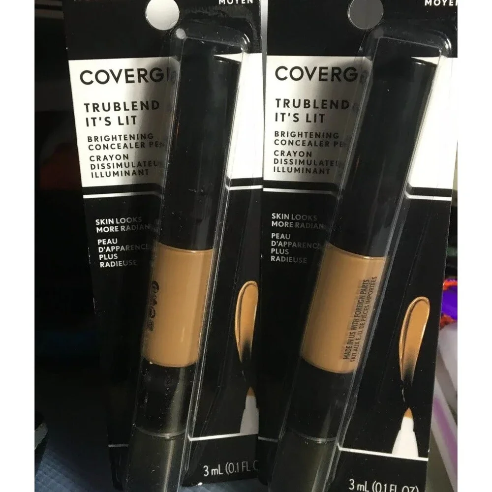 Covergirl Tru Blend It's Lit Brightening Concealer Pen #400 MEDIUM Moyen. 2pk